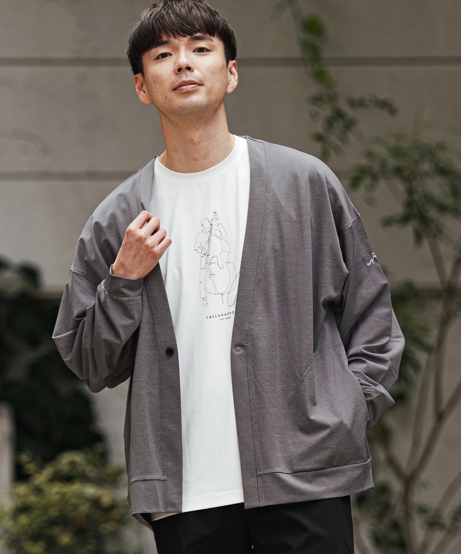 KOKAGE/タックカーディガン