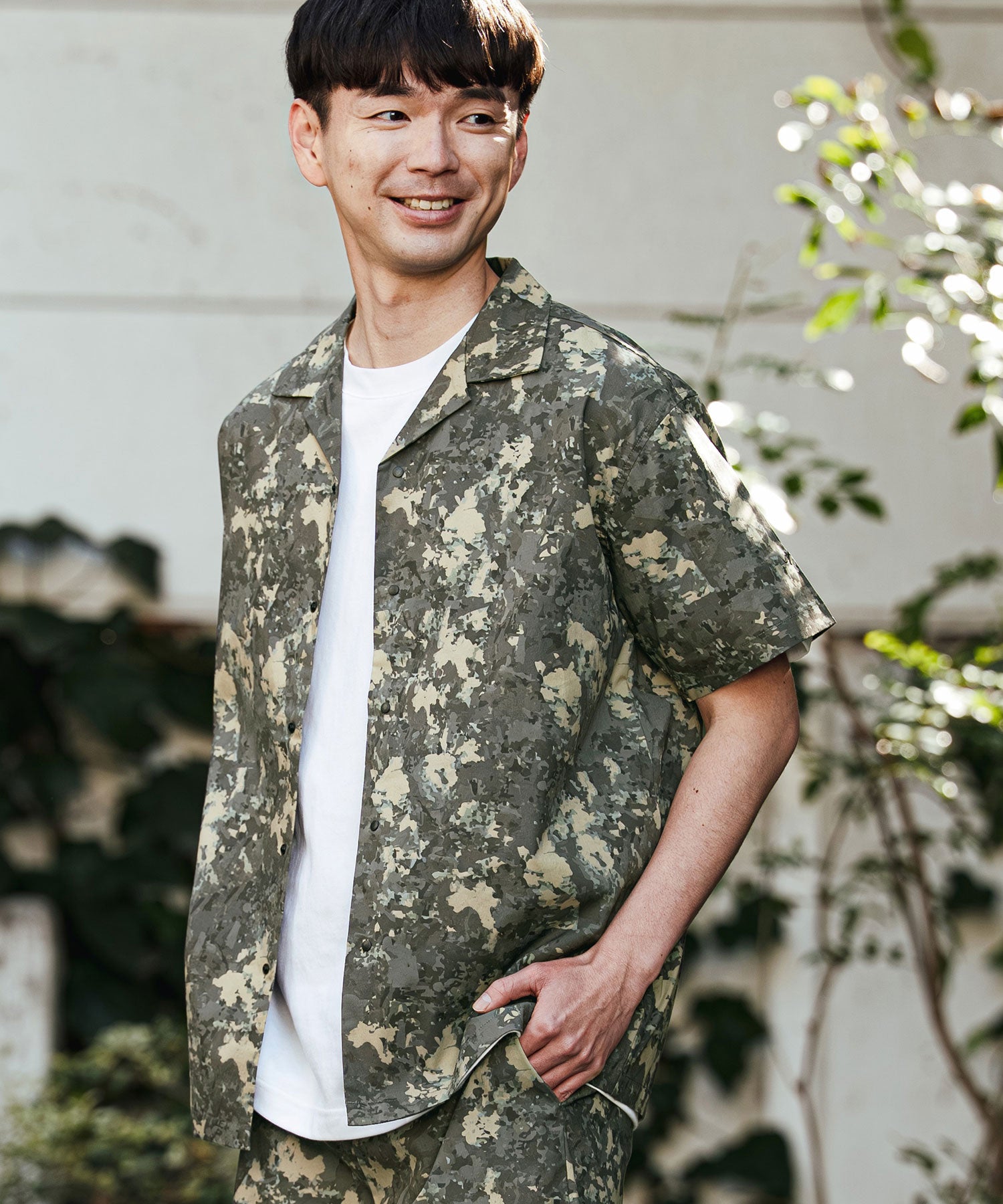 半袖開襟シャツ(CALLカモ)