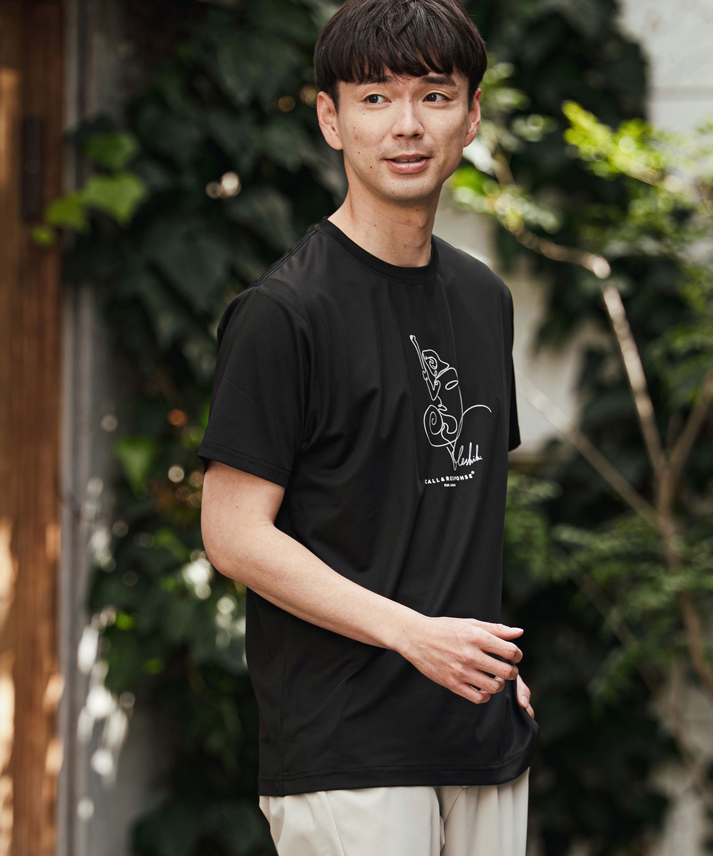 プリント半袖Tシャツ(アート/カメレオン)
