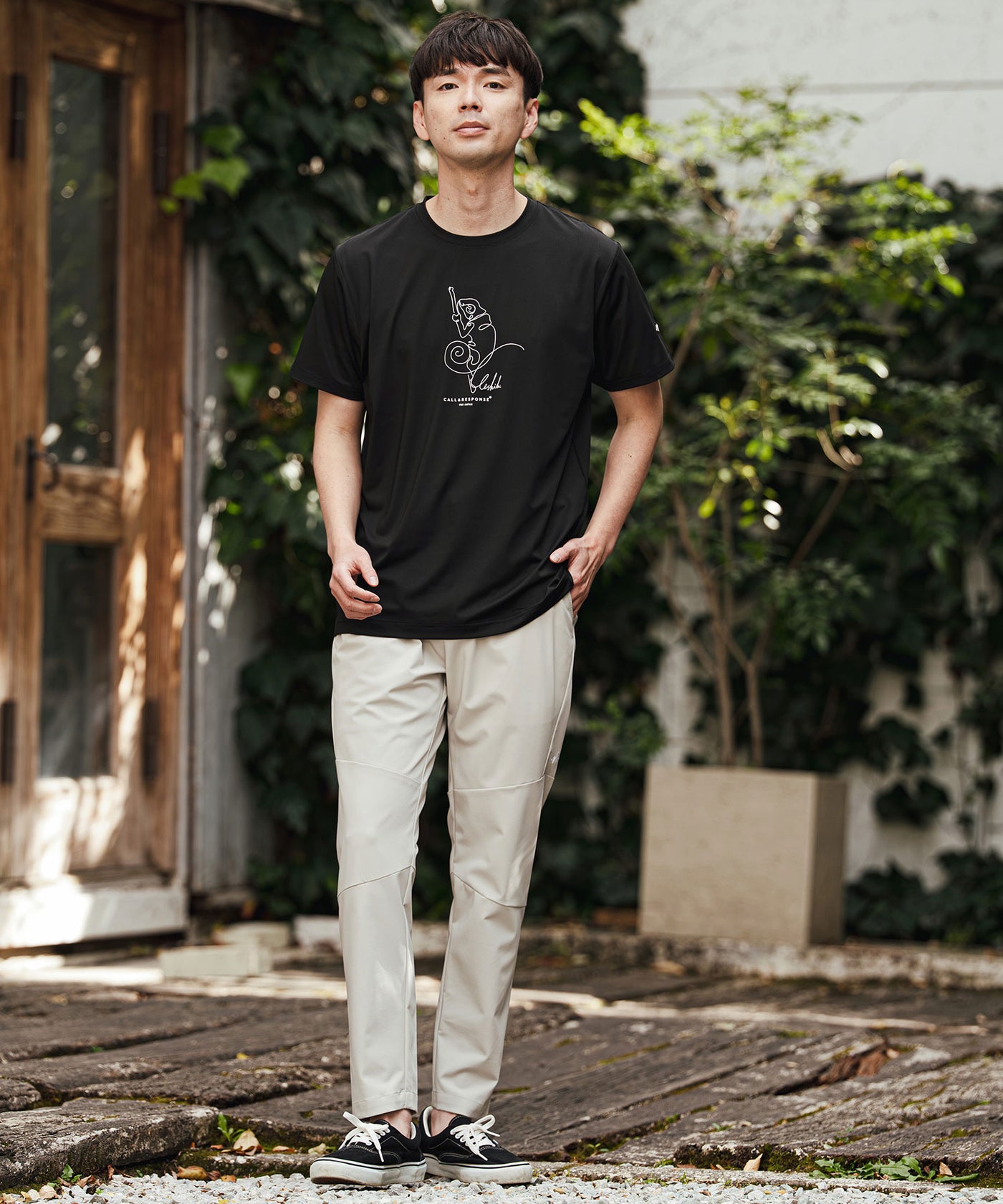 プリント半袖Tシャツ(アート/カメレオン)