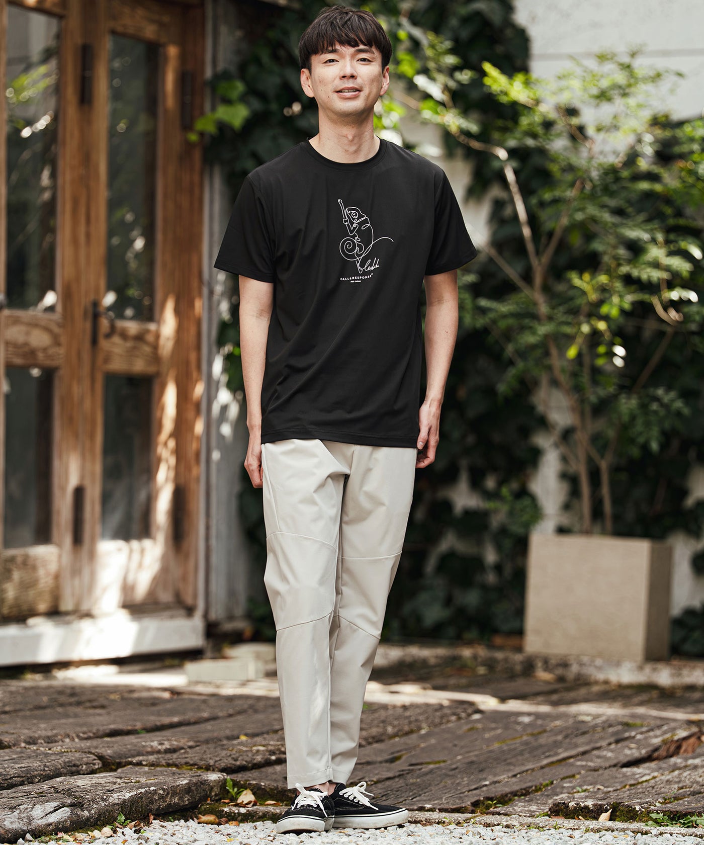 プリント半袖Tシャツ(アート/カメレオン)